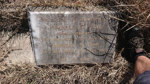 FEW Herbert S. 1862-1935 & Isabella G. STROEBEL 1871-1932