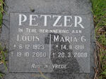PETZER Louis 1923-2000 & Maria G. 1918-2008