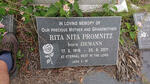 PROMNITZ Rita Nita nee ZIEMANN 1916-2011