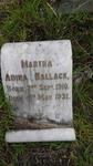 BALLACK Martha Adina 1910-1931