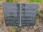 MATTHYSE Mildred Stockdale nee MOORE 1883-1968