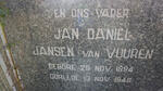 VUUREN Jan Daniel, Jansen van 1894-1946 & Dina Johanna Magdalena VAN TONDER 1884-1948