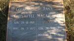 SCHEEPERS Coenraad Christoffel 1921-1977 & Anna Magaritha FOURIE 1926-1988