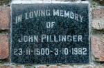 PILLINGER John 1900-1982