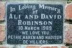 ROBINSON David -1989 & Ali -1989