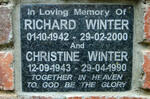 WINTER Richard 1942-2000 & Christine 1943-1990