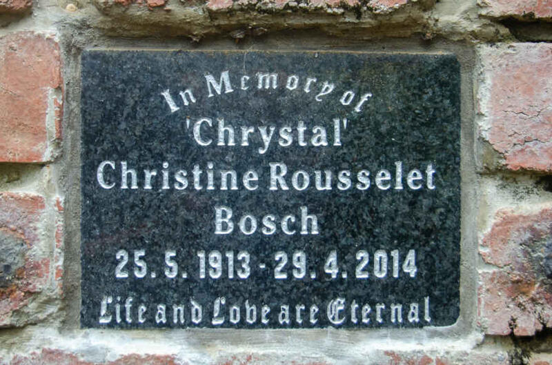 BOSCH Christine Rousselet 1913-2014