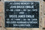 EMSLIE John Bruce 1939-1975 :: EMSLIE Bruce James 1969-2006