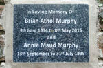 MURPHY Brian Athol 1934-2015 :: MURPHY Annie Maud 1999-1999