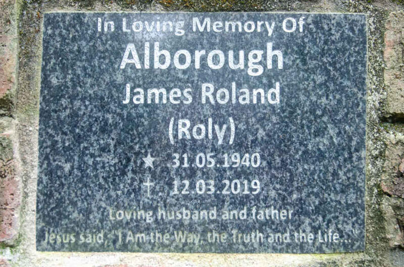 ALBOROUGH James Roland 1940-2019