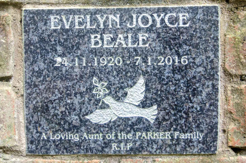 BEALE Evelyn Joyce 1920-2016