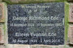 EDE George Richmond 1924-1982 & Eileen Yvonne 1929-2016