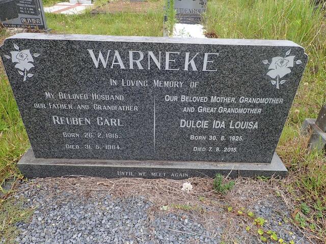 WARNEKE Reuben Carl 1915-1984 & Dulcie Ida Louisa 1925-2015