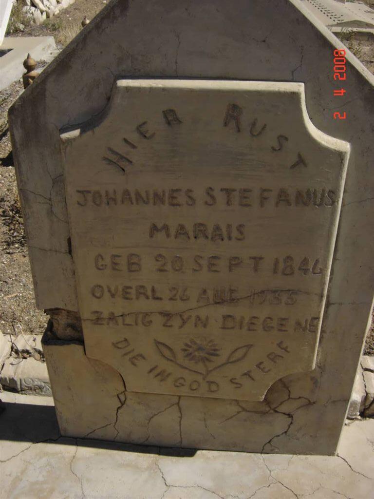 MARAIS Johannes Stefanus 1846-1935