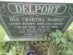 DELPORT Martha Maria 1950-1996