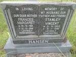 HANSEN Stanley Vincent 1922-1996 & Frances Margaret 1923-2006
