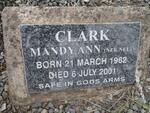 CLARK Mandy Ann nee NEL 1962-2001