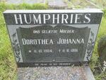 HUMPHRIES Dorothea Johanna 1904-1981