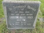 MARLOW Christine Russel Mack nee MYLES 1895-1958