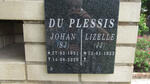 PLESSIS S.J., du 1951-2020 & J.J. 1953-
