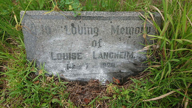 LANGHEIM Louise -1920
