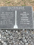 DUVENAGE Johannes Jacob 1907-1991 & Levina Frieda 1909-2008