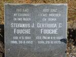 FOUCHE Stefanus J. 1881-1952 & Gertruida C. PALM 1882-1973