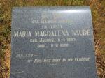 NAUDE Maria Magdalena nee JACOBS 1893-1968