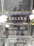 EHLERS Willem 1925-2017 & Rae 1923-2020