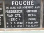 FOUCHE Frederick Van Zyl 1922-1992 & Gertruida Cecilia -2018