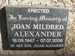 ALEXANDER Joan Mildred 1947-2006