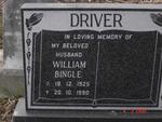 DRIVER William Bingle 1925-1990
