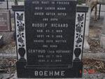 BOEHME Rudolf Richard 1899-1969 & Gertrud HOFMANN 1914-1994