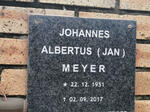 MEYER Johannes Albertus 1951-2017