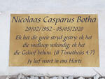 BOTHA Nicolaas Casparus 1952-2020