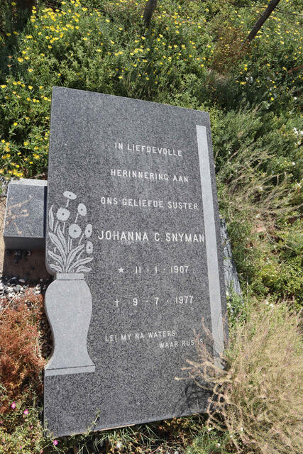 SNYMAN Johanna C. 1907-1977