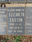 EASTON Elizabeth 1932-1975