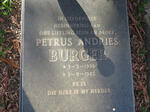 BURGER Petrus Andries 1959-1985