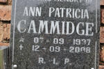 CAMMIDGE Ann Patricia 1937-2008