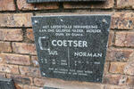 COETSER Norman 1941- & Sus 1941-2006