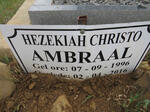 AMBRAAL Hezekiah Christo 1996-2016