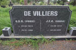 VILLIERS G.D.B., de 1913-1998 & J.E.A. 1918-2015