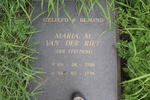 RIET Maria M., van der nee STRYDOM 1916-1996