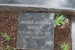 BRIDER Jacoba Adriana 1917-1987