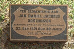 OOSTHUIZEN Jan Daniel Jacobus -1921