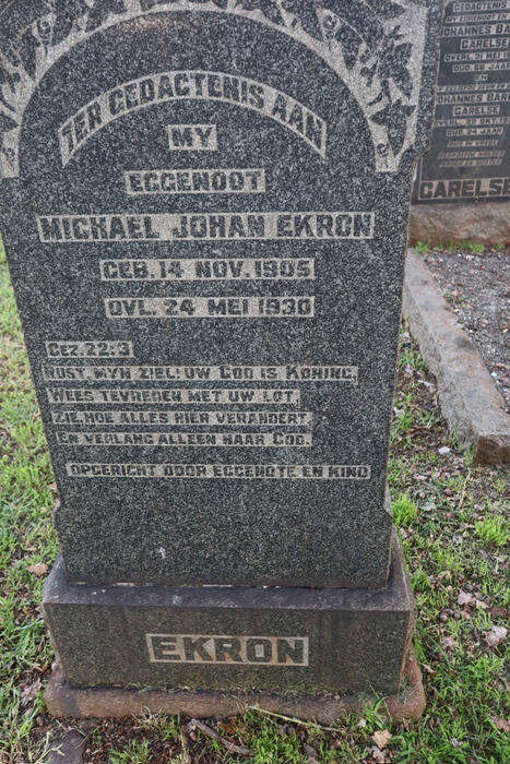 EKRON Michael Johan 1905-1930
