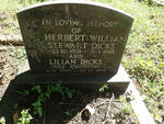 DICKS Herbert William Stewart 1901-1985 & Lilian JOHNSTON 1909-1992