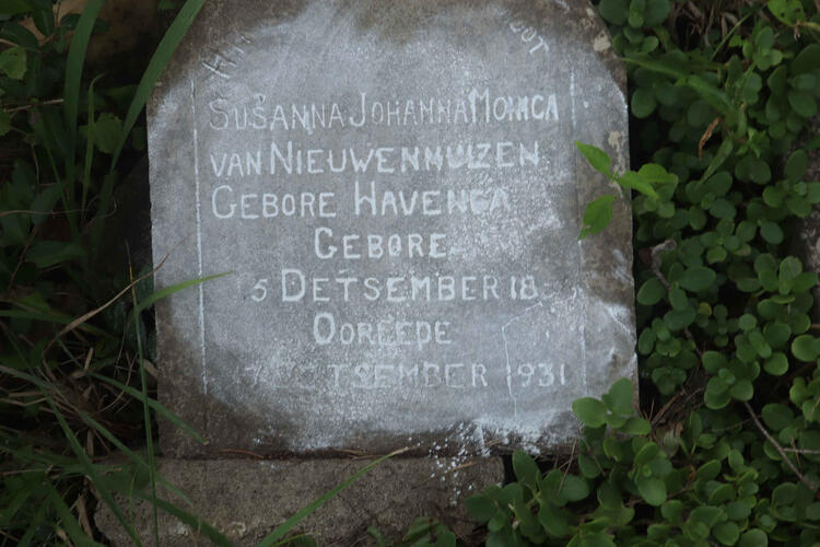 NIEUWENHUYZEN Susanna Johanna Monica, van nee HAVENGA 18?-1931
