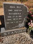 STANDER Hendrina 1918-1971