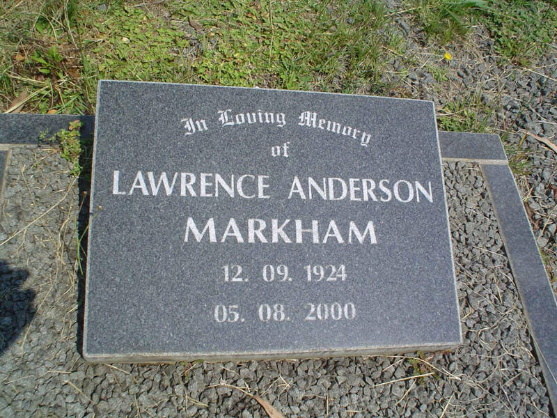 MARKHAM Lawrence Anderson 1924-2000